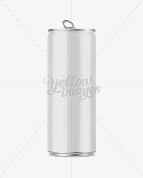 Free 250ml Glossy Aluminium Can Mockup PSD Mockups