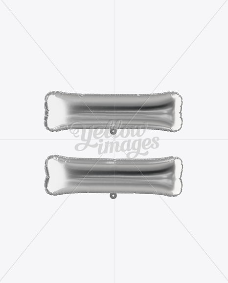 Equal Sign Foil Balloon Mockup