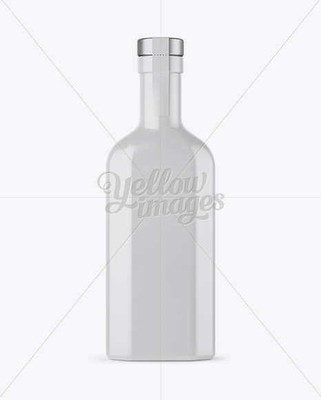 Glossy Ceramic Bottle Mockup