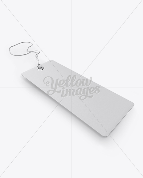 Paper Label With Rope Mockup   Half Side View (High Angle Shot) PSD #3