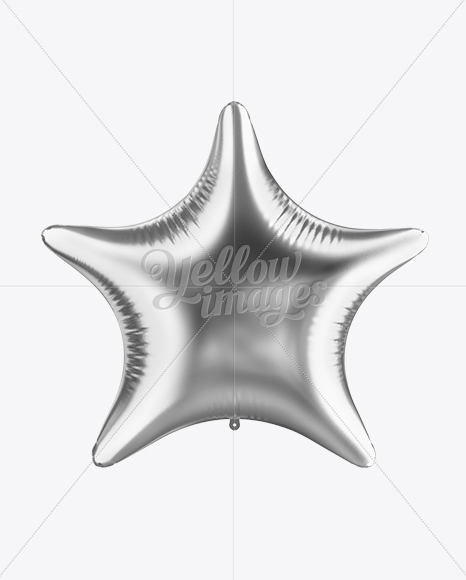 Star Foil Balloon Mockup PSD #3
