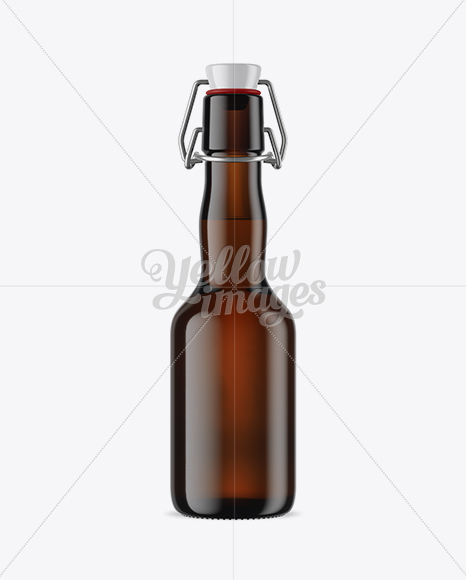 Amber Glass Beugel Bottle Mockup In Bottle Mockups On Yellow Images Object Mockups