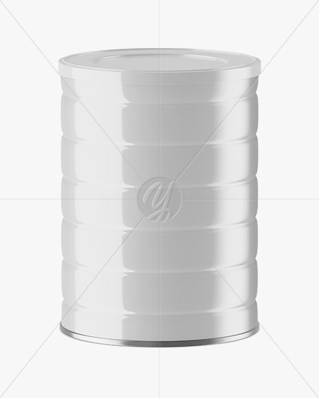 Free Glossy Tin Can Mockup PSD Mockups