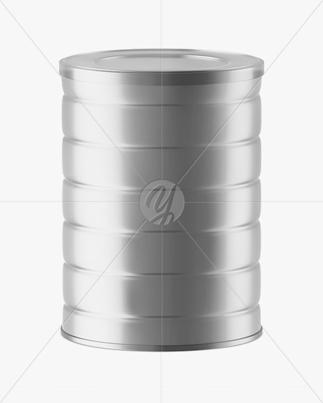 Free Metallic Tin Can Mockup PSD Mockups
