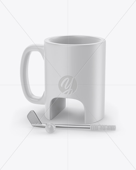 Matte Golf Mug Mockup PSD #3