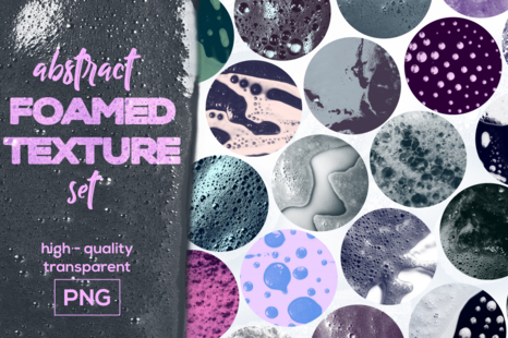 60 Abstract Foamed Textures Collection