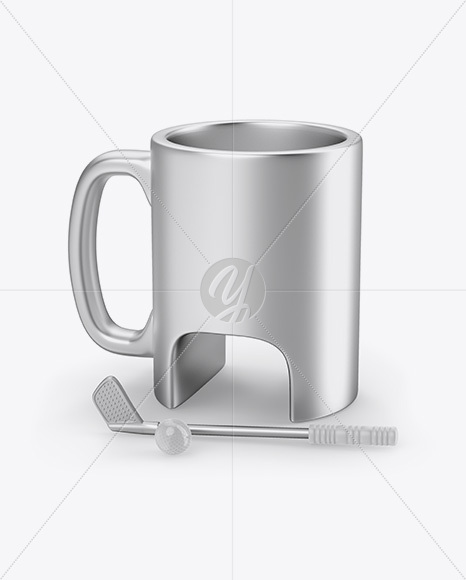 Metallic Golf Mug Mockup PSD #3
