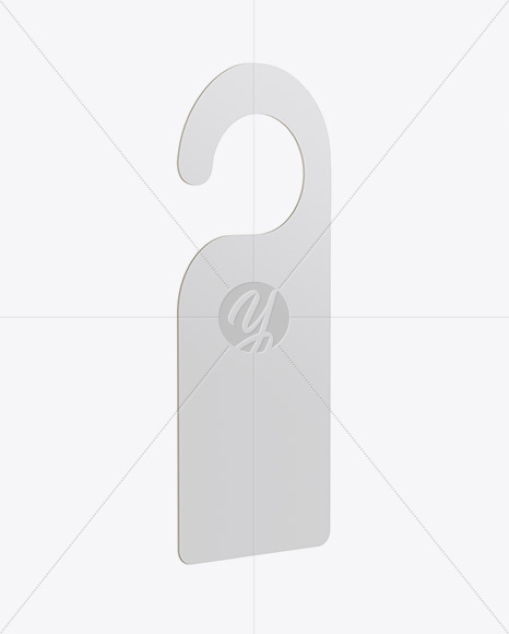 Door Hanger Mockup   Half Side View PSD #3