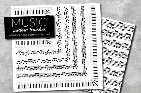 Music brushes for Adobe Illustrator