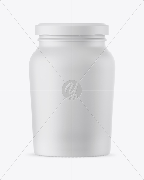 Matte Sauce Jar Mockup   Front View PSD #3