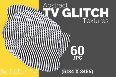 60 Abstract TV Glitch Textures