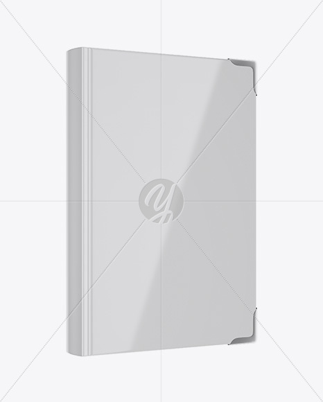 Book W  Glossy Cover Mockup   Half Side View PSD #3