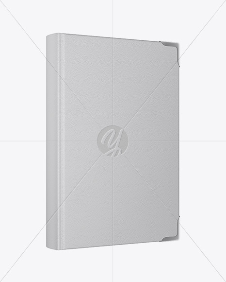 Book W  Leather Cover Mockup   Half Side View PSD #3