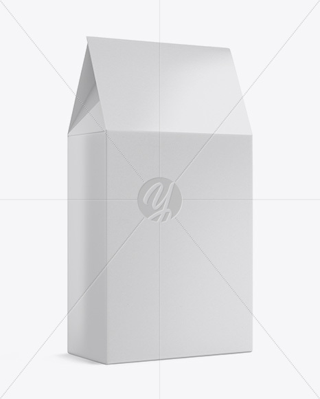 Glossy Paper Box Mockup   Half Side View PSD #3