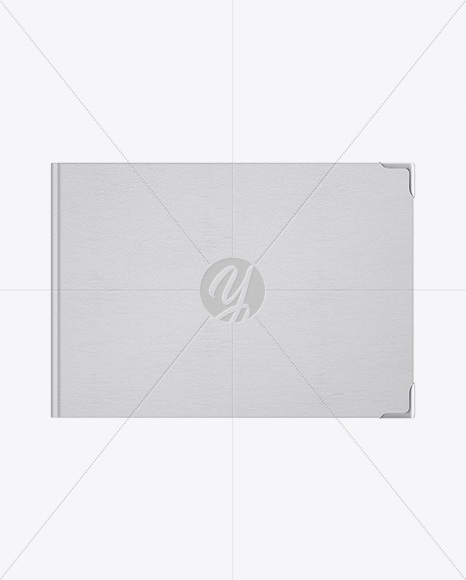 Book W  Leather Cover Mockup   Top View PSD #3