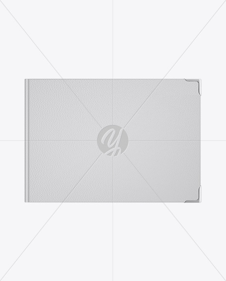 Book W  Leather Cover Mockup   Top View PSD #3