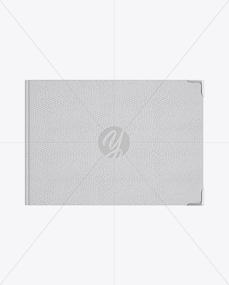 Book W  Leather Cover Mockup   Top View PSD #3