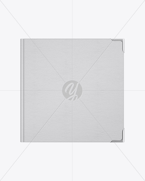 Book W Leather Cover Mockup Top View PSD #3