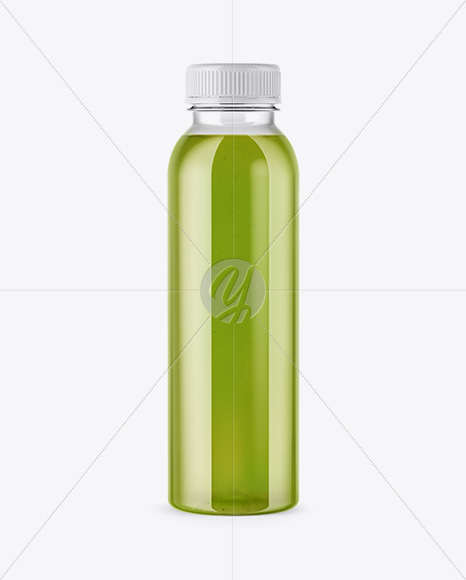 Download Clear 12oz Bottle in Matte Shrink Sleeve Mockup in Bottle ... Yellowimages Mockups