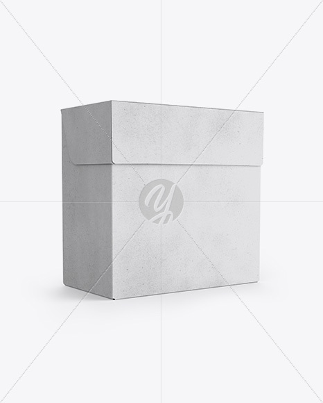 Kraft Box Mockup   Half Side View PSD #3