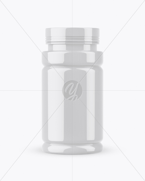 Glossy Pills Bottle Mockup PSD #3