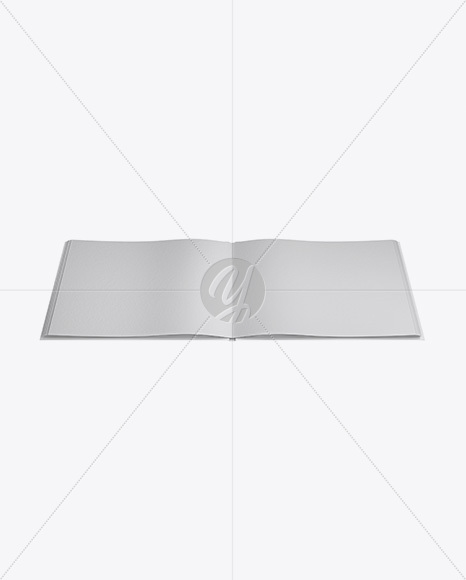 Opened Textured Book Mockup - Top View book 41125