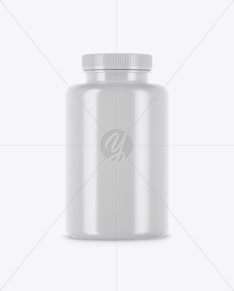 Glossy Pills Bottle Mockup PSD #3