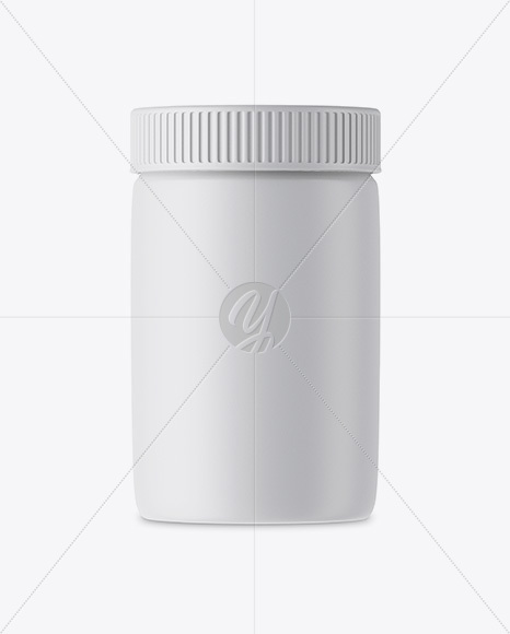 Matte Plastic Jar Mockup PSD #3