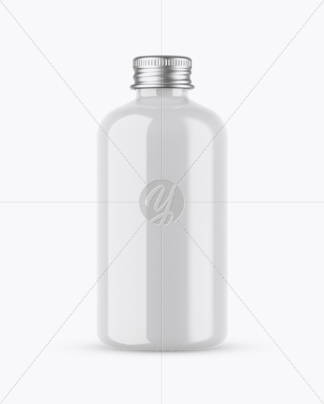 Glossy Ceramic Bottle Mockup PSD #3