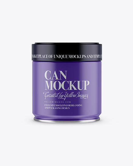 Matte Tin Can Mockup PSD #4