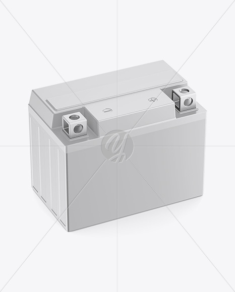 Automotive Battery Mockup   Halfside View (High Angle Shot) PSD #3