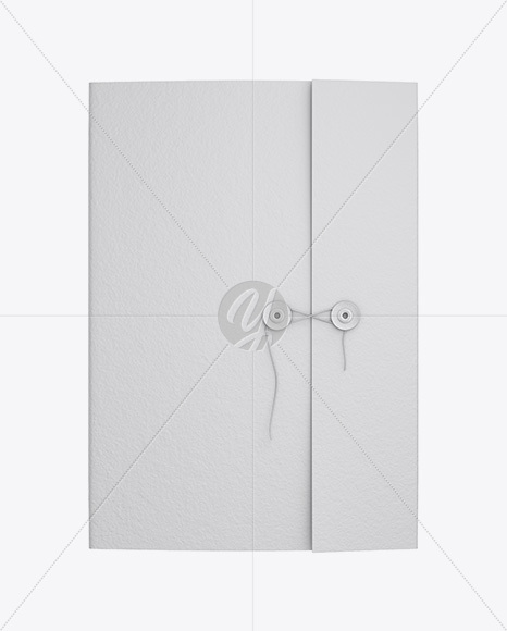 Textured Folder With String Closure PSD #3