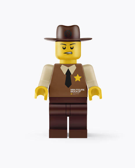 Sheriff Mini Figure Mockup