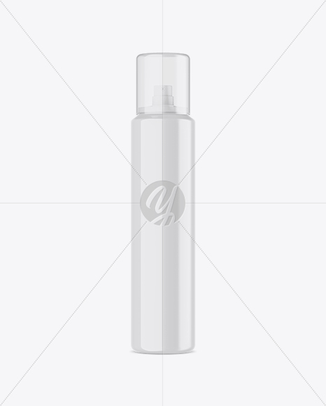 Glossy Spray Bottle With Transparent Cap Mockup PSD #3