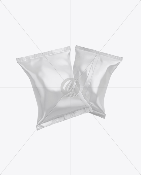 Two Matte Snack Packages Mockup PSD #3