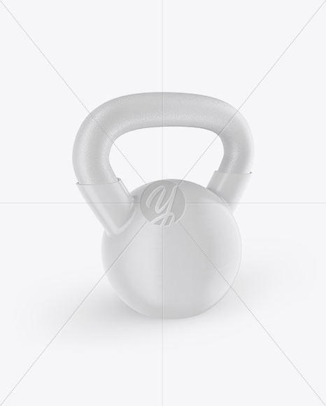 Glossy Vinyl Coated Cast Iron Weight Mockup   Half Side View PSD #3