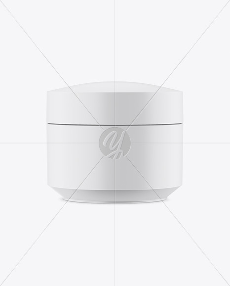 Matte Cosmetic Jar Mockup PSD #3