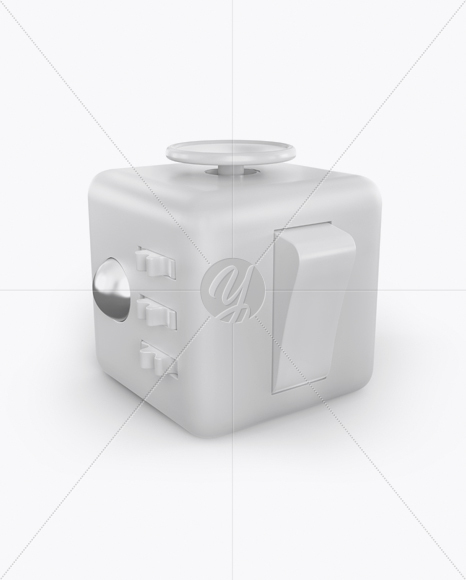 Fidget Cube Mockup Half Side View PSD #3
