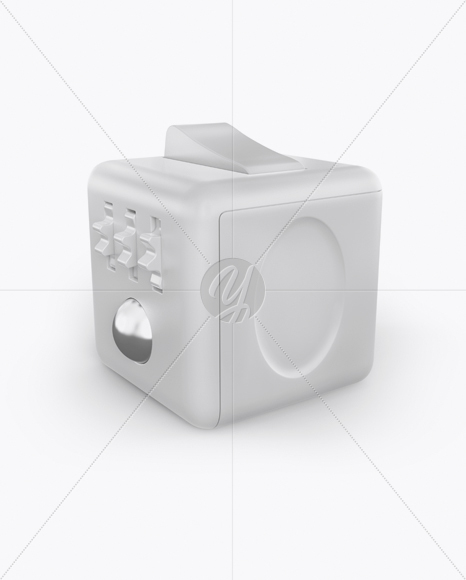 Fidget Cube Mockup Half Side View PSD #3