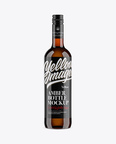 Amber Bottle Mockup Amber Bottle Mockup