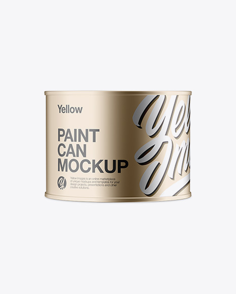 Metallic Paint Can Mockup Metallic Paint Can Mockup