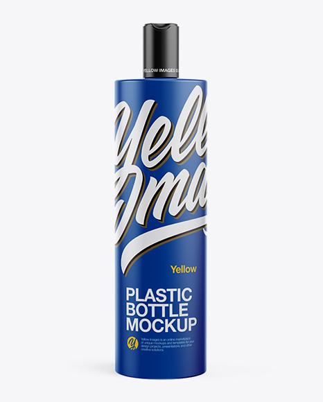 Matte Plastic Bottle Mockup