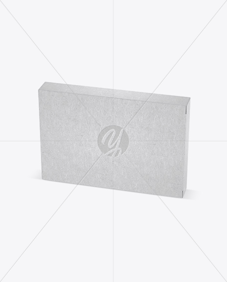 Kraft Paper Box Mockup   Half Side View (High Angle Shot) PSD #3