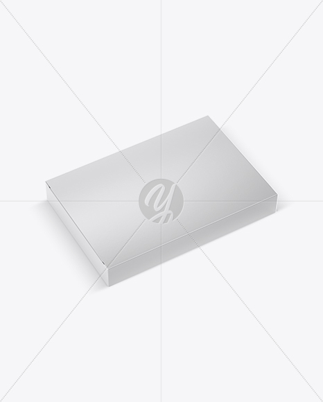 Textured Paper Box Mockup   Half Side View (High Angle Shot) PSD #3