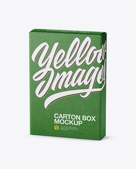 Download Matte Carton Box Mockup - Half Side View (High-Angle Shot ... Yellowimages Mockups