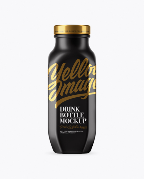 Matte Drink Bottle Mockup