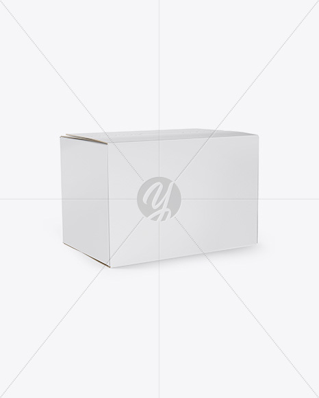 Box Mockup   Half Side View PSD #3