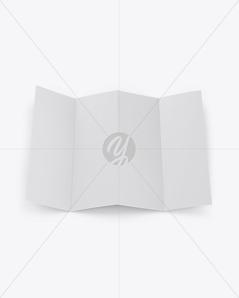 Matte Paper Brochure Mockup   Top View PSD #3