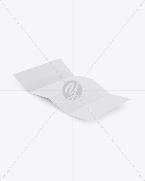 Glossy Paper Brochure Mockup   Half Side View PSD #3