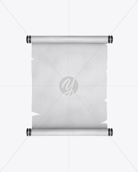 Paper Scroll   Front View PSD #3